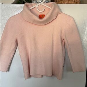 Hearts of Palm Small 80% Angora Pink Cowl Neck Sweater